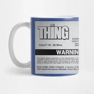 The Thing VHS Label Mug